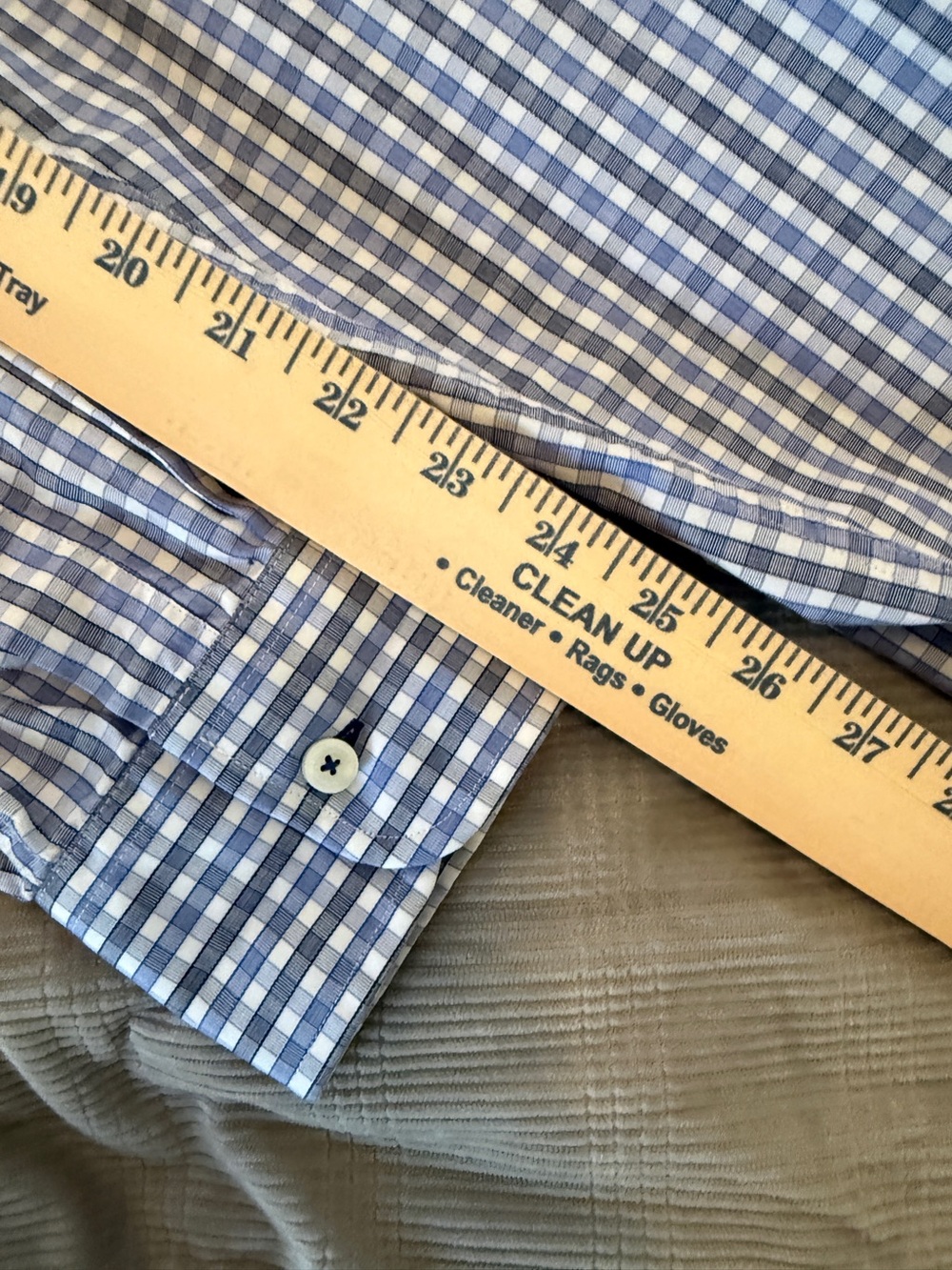 UNTUCKit Blue & White Gingham Button-Down Shirt – Men’s Medium Slim Fit - Picture 7 of 9